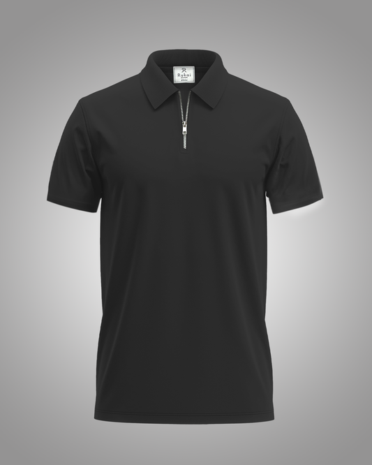 Airtech Zipper Polo | Black