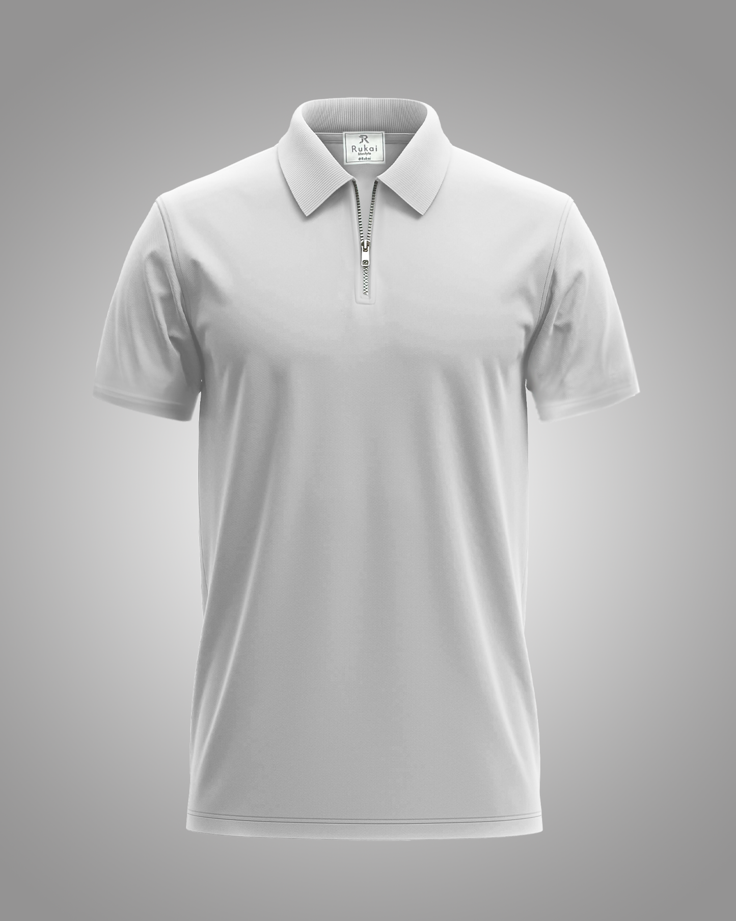 Airtech Zipper Polo | White